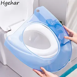 Toilet Seat Cover Transparent Plastics Summer Waterproof Universal Four Season Bathroom Accessories Bidet Pad Mat Thicken Home