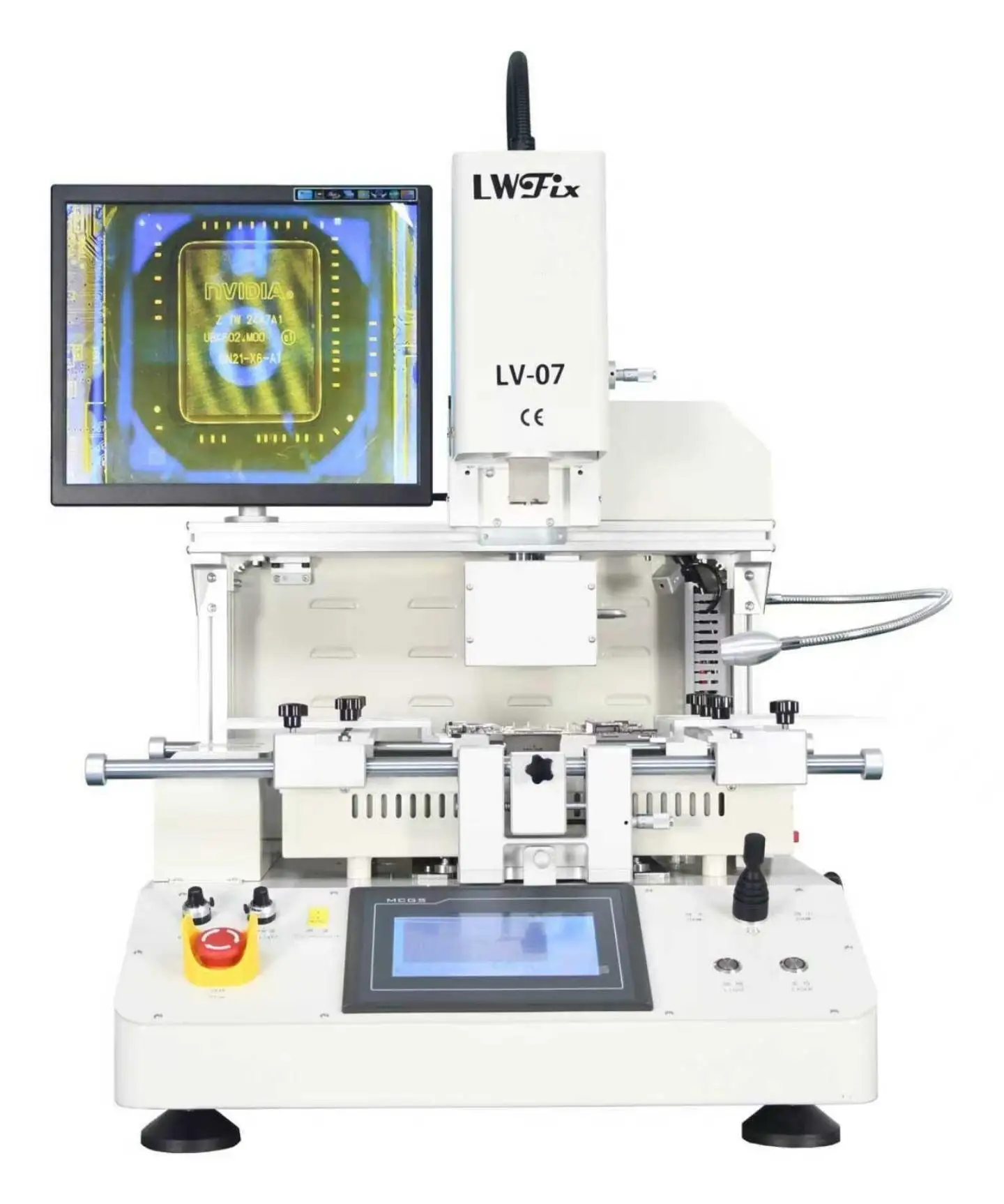 Infrared BGA Rework Station LV-07 3 Zones Hot Air Touch Screen Solder Machine 4800W Soldering Tools Optical Alignment System