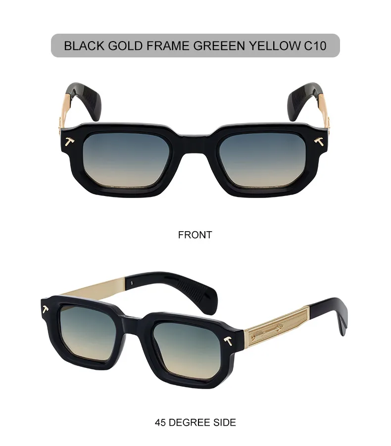 Polarisierte Quadratische Punk-Sonnenbrille für Herren 2026 Luxusmarke Klassische Rechteckige Sonnenbrille UV400 Fahrbrille Modische Outdoor-Brille – Detail 21