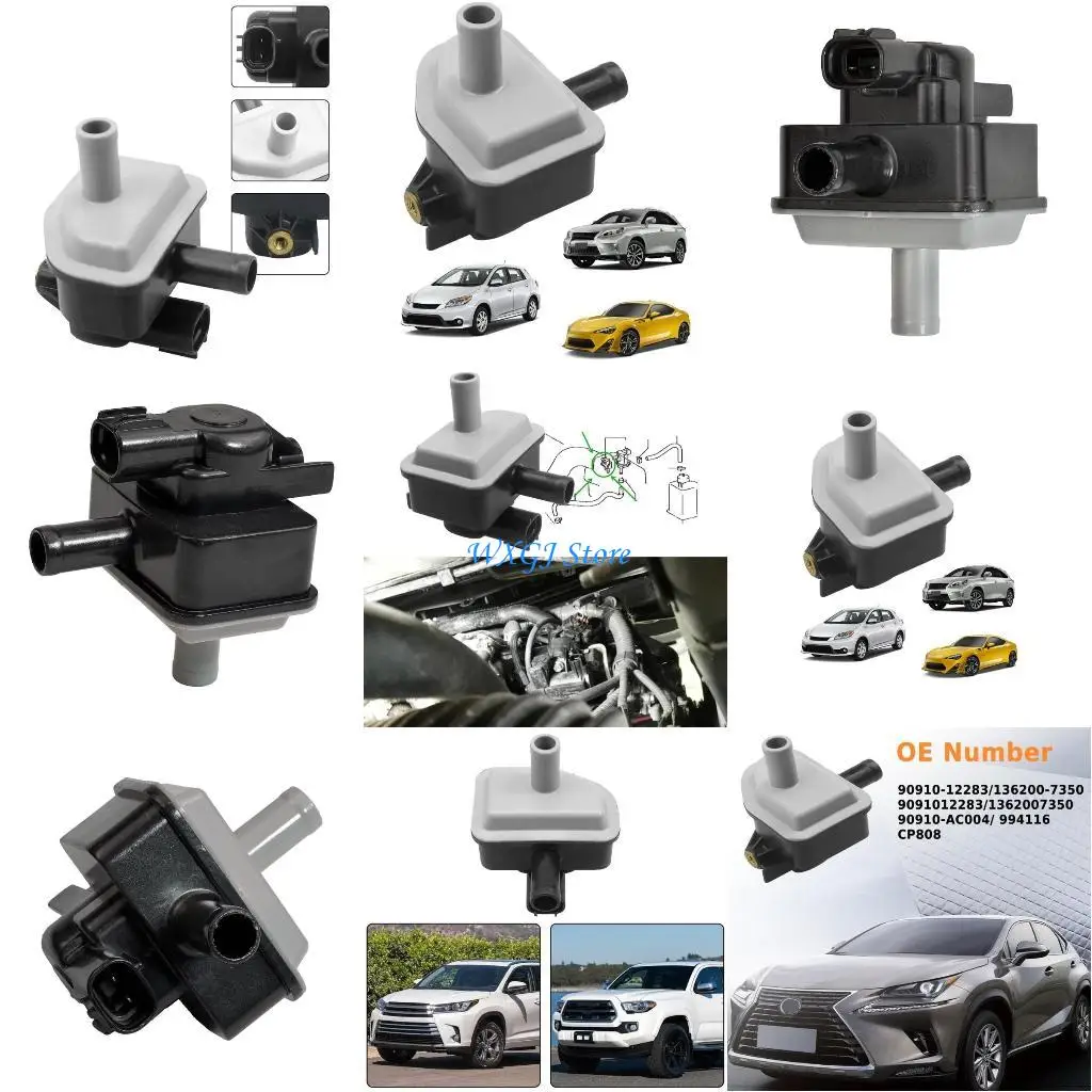 37JE Sakelar Vaksum Solenoid REPLACE 90910-AC004 90910-12283 136200-7350 CANISTER PURGE Solenoid