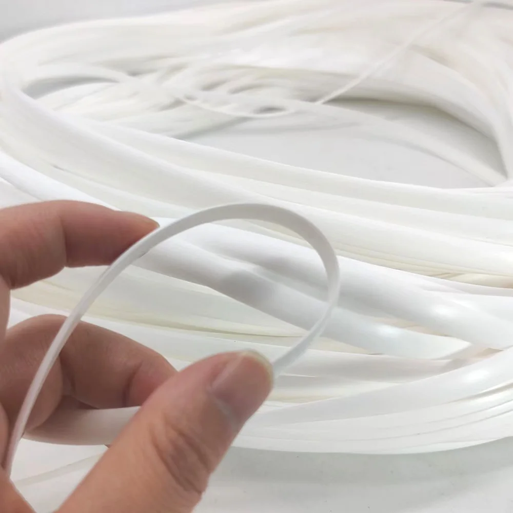 500g white synthetic rattan PE rattan plastic imitation synthetic rattan weaving raw material for outdoor table chair component