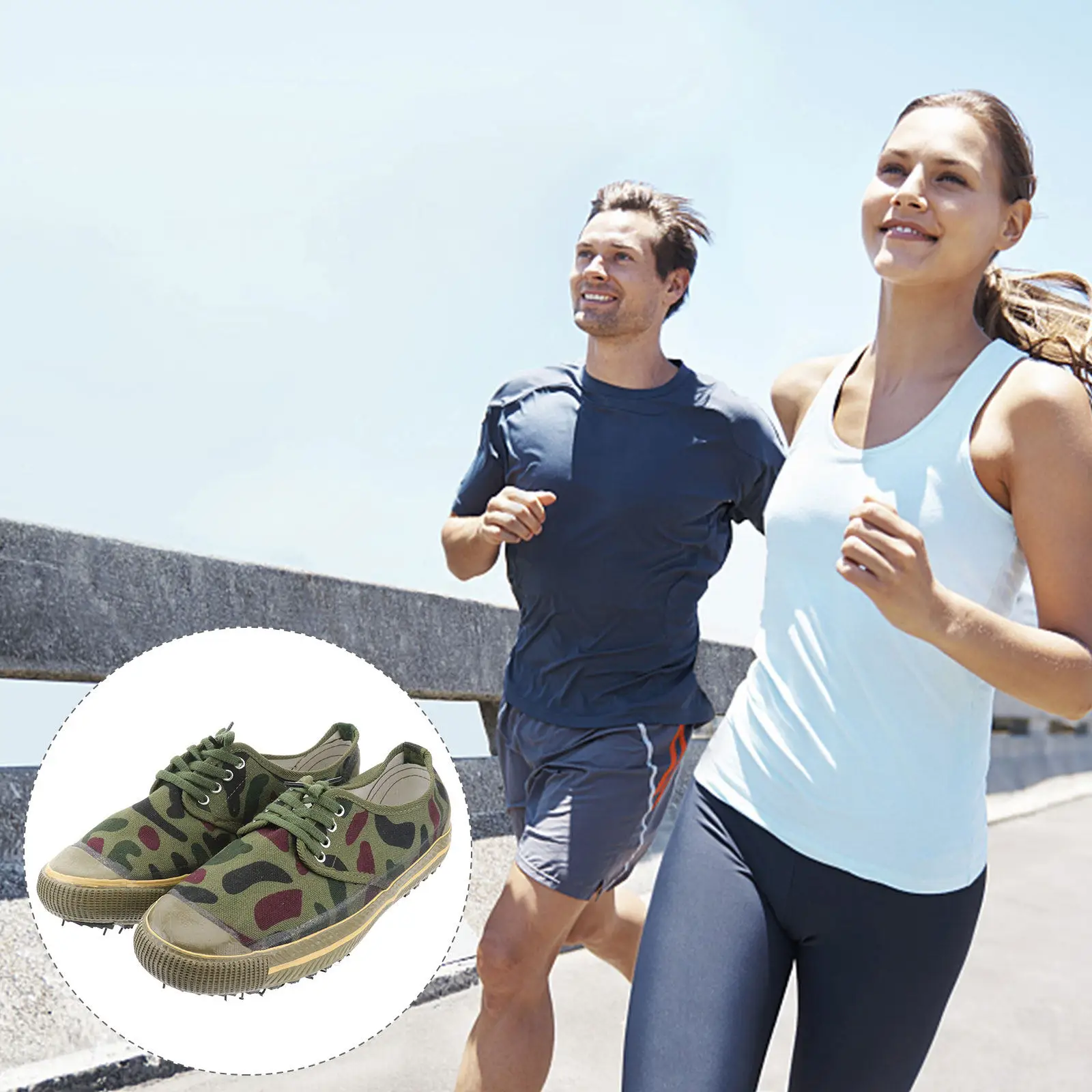 

1 пара мужских резиновых кроссовок для отдыха и тренировок, дышащий верх, нескользящая подошва, идеально подходят для занятий спортом и повседневной носки.