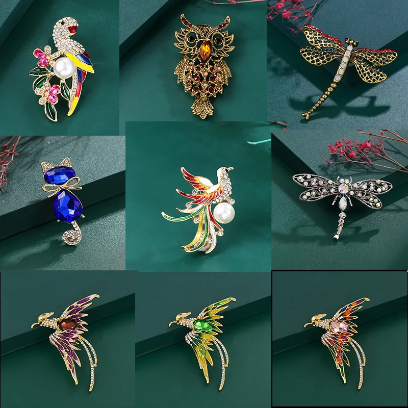 جديد محاكاة النفط إسقاط بروش عالية الجودة دبوس المألوف Vintage الملابس والاكسسوارات