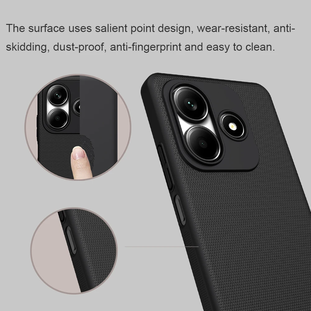 Funda Redmi Note 14 Nillkin Frosted Shield PC cubierta trasera dura para Xiaomi Redmi Note14 5G fundas