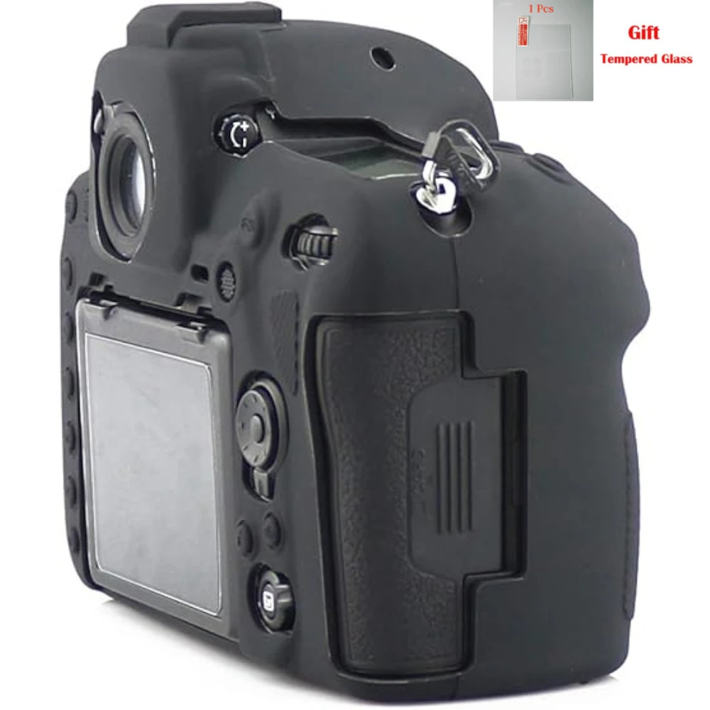 

Silicone Case , For Nikon D850 SLR Camera Silicone Case Photography Bag + free tempered film
