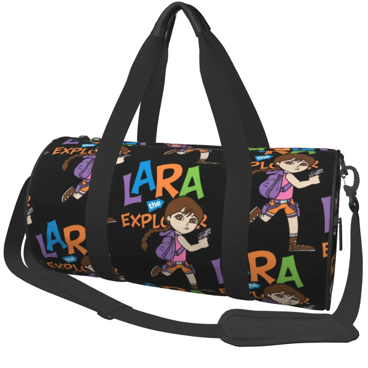 

Lara The Explorer Tomb Raider Спортивная сумка для плавания Спортивные сумки для мужчин и женщин Большая милая сумка для фитнеса с принтом Уличные сумки