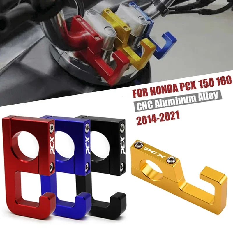 Motorcycle 22MM CNC Aluminum Alloy Handlebar Luggage Helmet Hook For Honda PCX150 PCX160 PCX 160 150 125 2014-2021 Modified Part