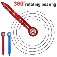 Aluminum Alloy Drawing Compass Hole Ruler Mini Precision Tool Durable Carpenter Student Woodworking Circular Scriber Marking