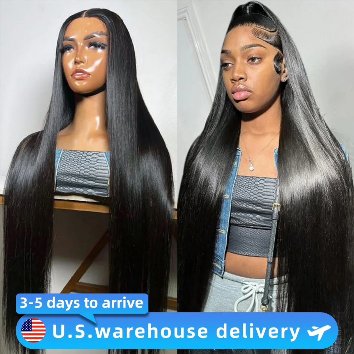 

30 40 Inch straight human hair wigs 13x5 13x6 Straight Lace Frontat Wigs 13x7 Front Human Hair For Women 280 Density