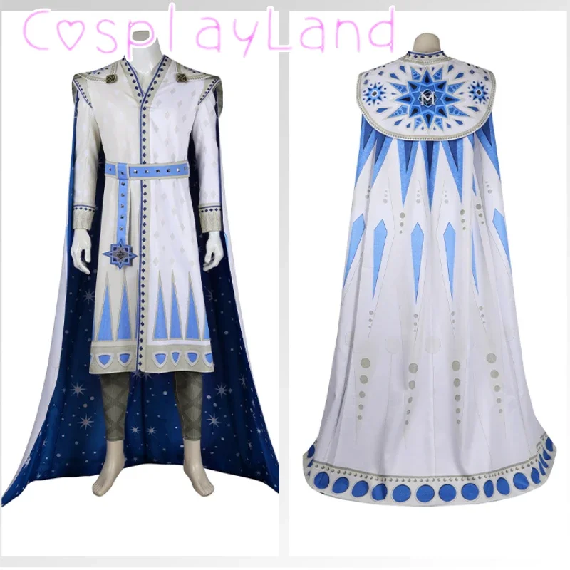 

King Costume Coat Cloak Suit for Man Movie Wish Cosplay Halloween Carnival Party Uniform Outfit Comic Con Cos Roleplay Men Suit