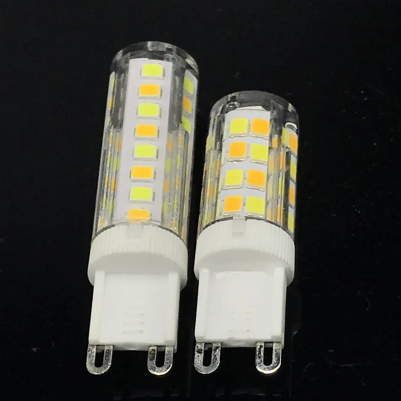 

Ceramic Dimmable LED Light Source Tri-Color Changing PC Cover G4 G9 E14 7W 220V 700LM SMD2835