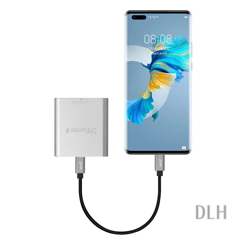 

VO-Cfexpress Card Reader Portable USB 3.1 Gen 2 10Gbps CFE B Memory Card Drive-Free Type C Data Reader For Laptop Easy Install
