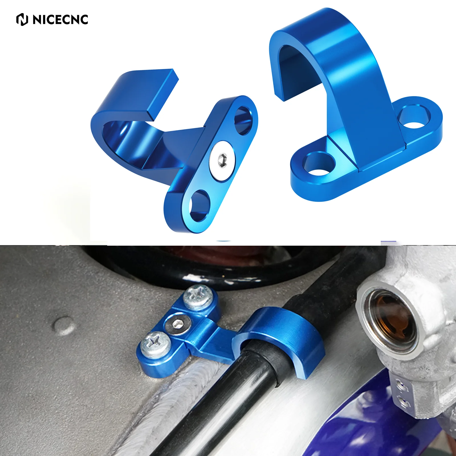 

For Yamaha YZ WR 80 85 125 250 400 250F 250X 426F 450F 450FX YZF WRF 250 450 Motorcycle Rear Brake Line Hose Cable Clamp Holder