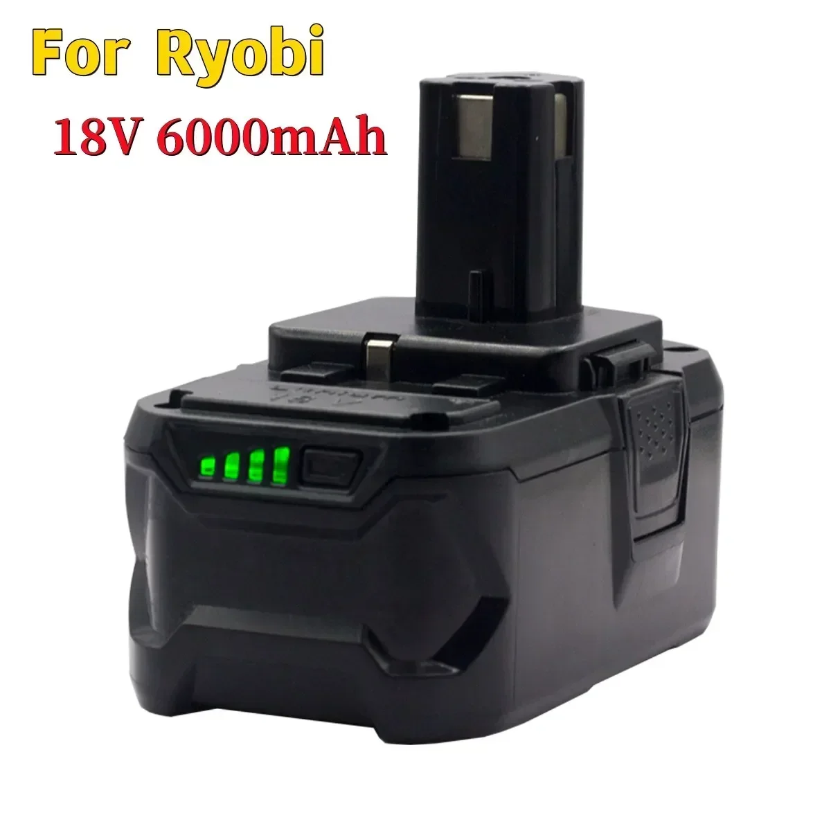 Replace Ryobi ONE18V Wireless Power Tool BPL1820 P108 P109 P106 RB18L50 RB18L40 Lithium Ion Battery 6000mAh