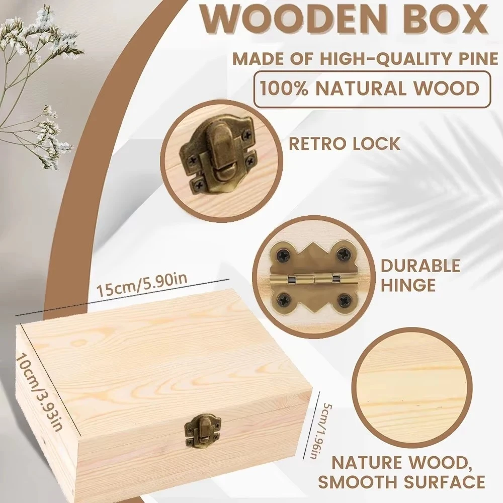 Boîte à mémoire de bébé avec nom personnalisé, boîtes à mémoire d'animaux arc-en-ciel imprimés en bois, étui à souvenirs pour enfants, cadeau d'anniversaire pour fête d'anniversaire pour enfant