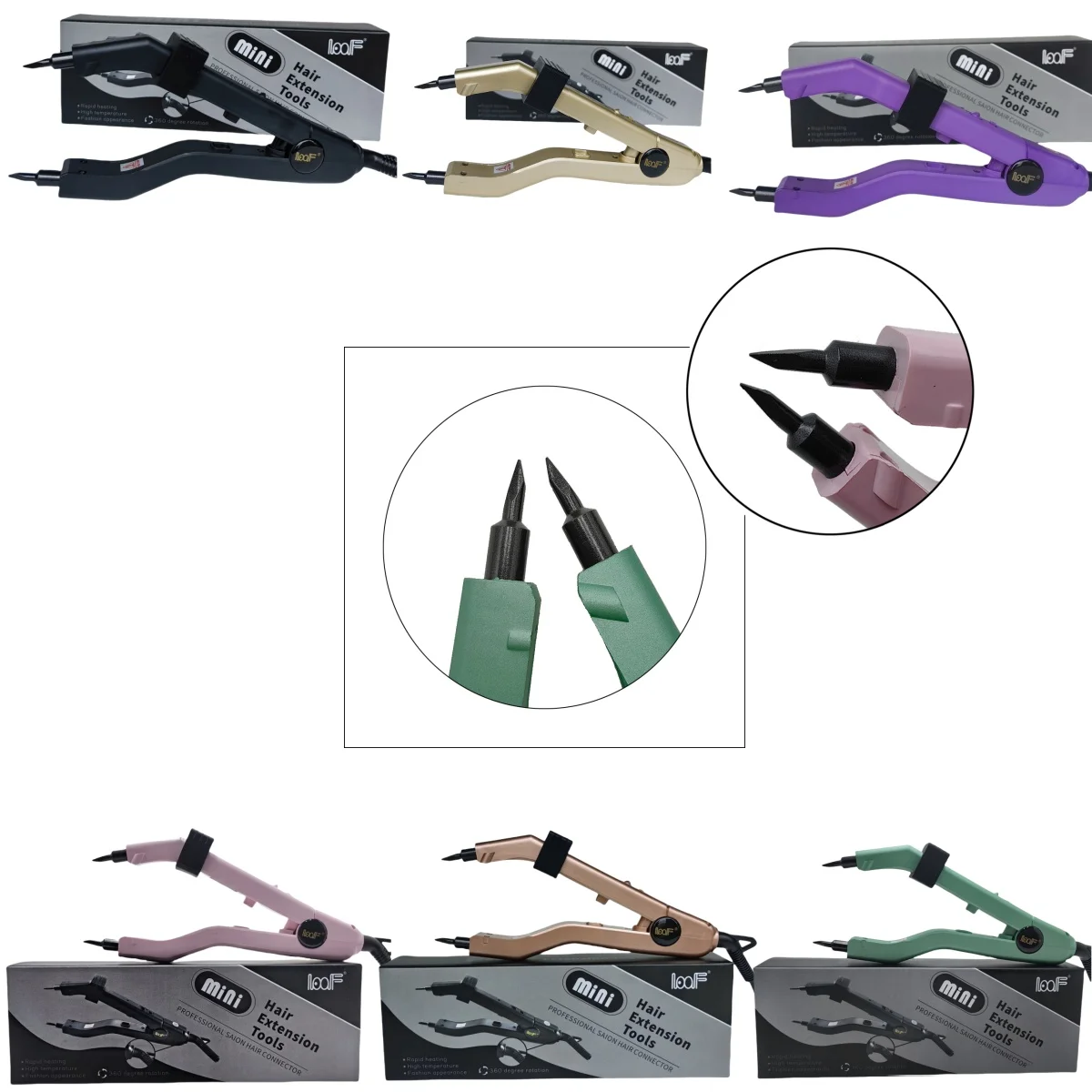 609B Sharp Tip Smart Mini Heating !Adjustable keratin Hair Extension tool Keratin Bonding Fusion Hair Extension Iron