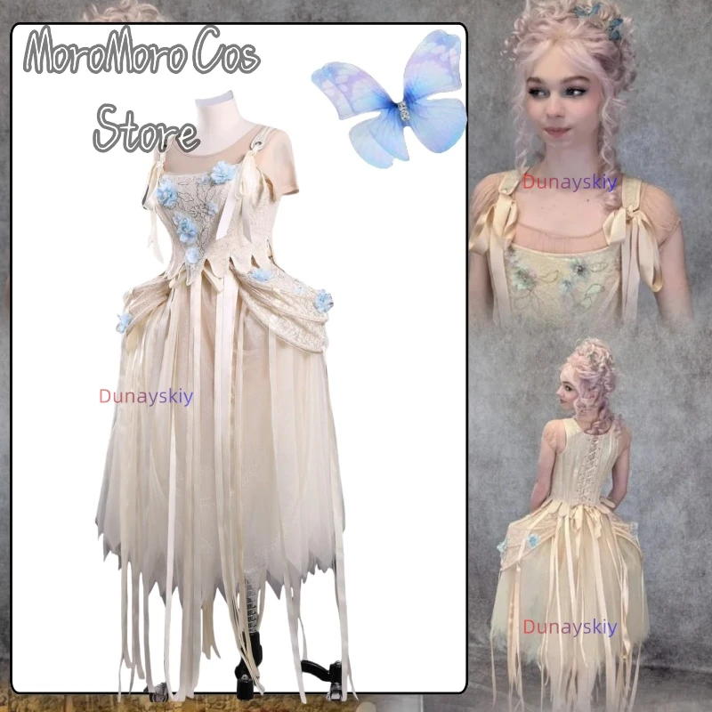 

Movie Enid Halloween コスプレ Apricot-colored Evening Dress For Women Girls Halloween Carnival Party Clothing Props