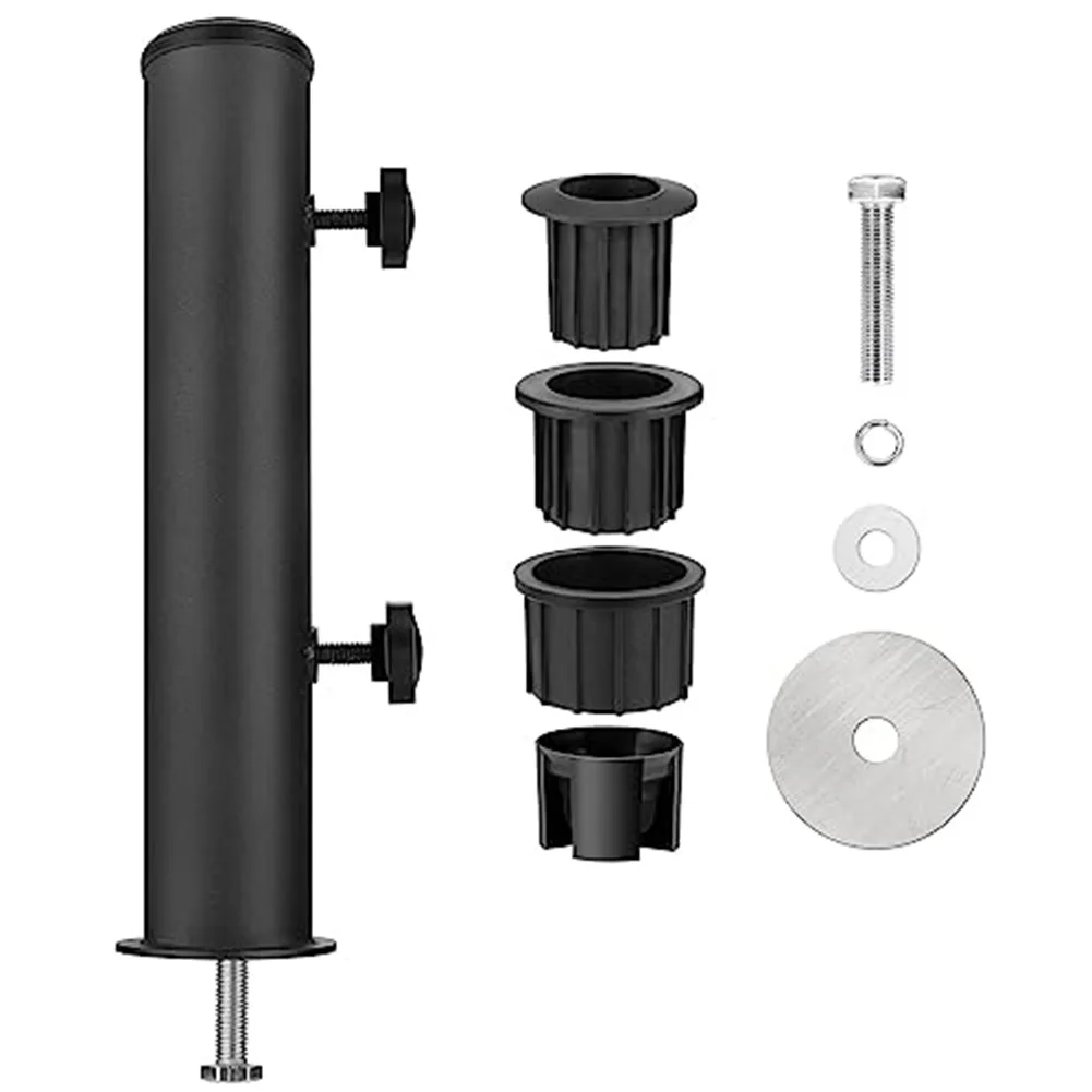 Adjustable Outdoor Umbrella Base Adjustable Umbrella Holder Customization Umbrella Setup Easy Assembly Package For Flagpoles