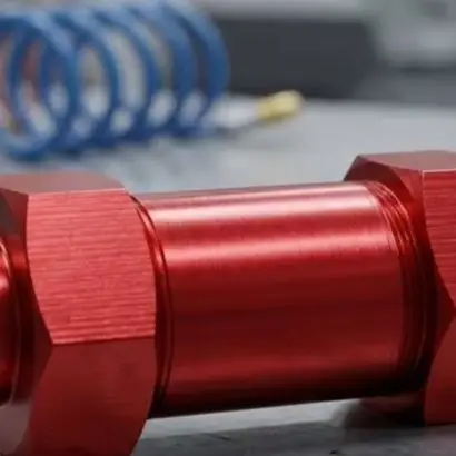 Red Aluminum Alloy Fuel Injector Filter Element Mesh High Pressure Inline Filter For Vehicle Engine Testing And Maintenance Tool