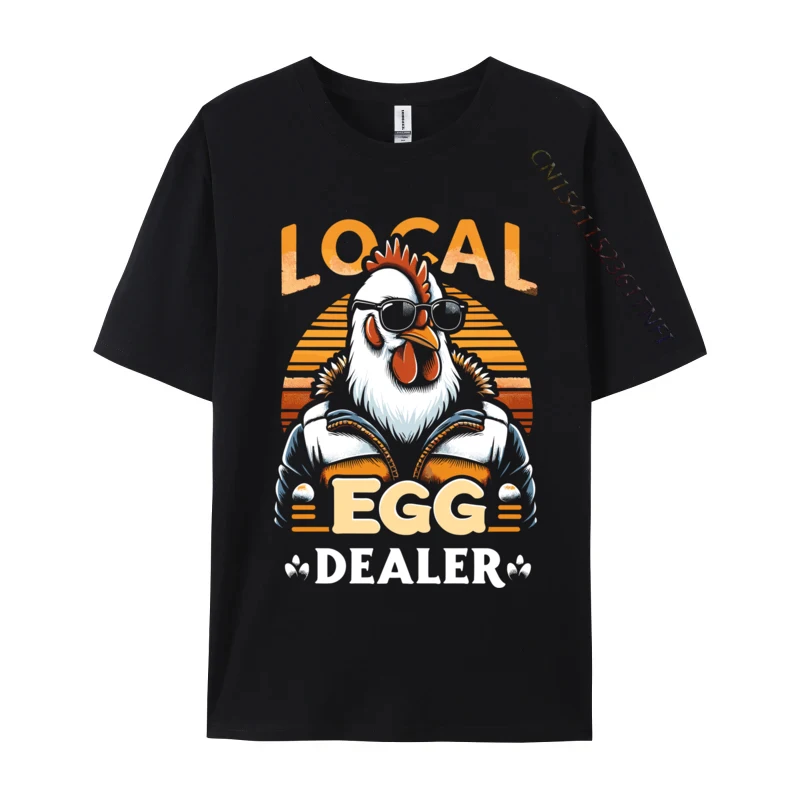 Local Egg Dealer Chicken Farmer Support Chicken Lover Owner 2024 New Men T Shirt Camisa Design Tops Shirt Normal T-Shirt