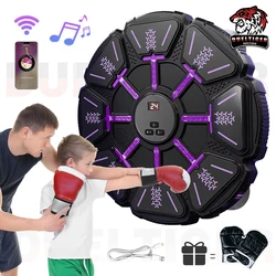 2025 Music Boxing Machine Smart Bluetooth Wall Mounted Music Boxing Trainer Gym Home Electronic Boxing Target Punching Equipment