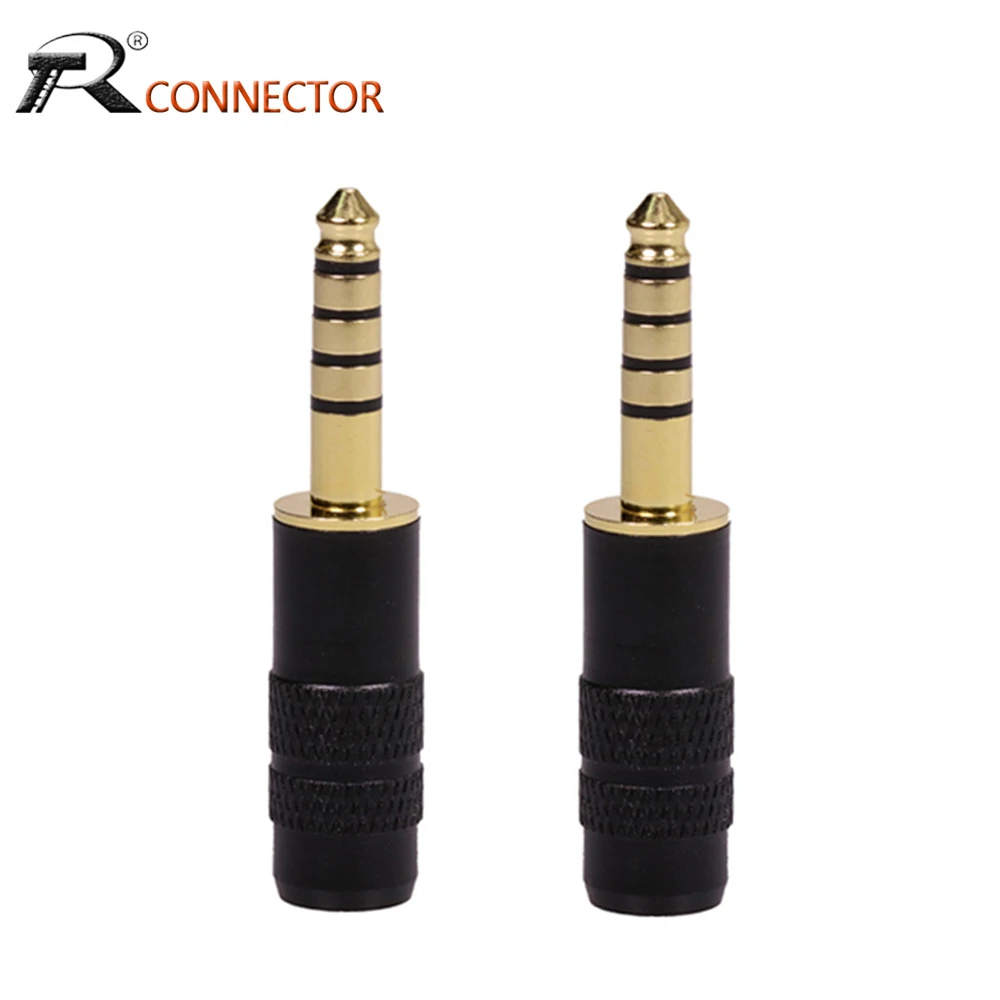 2pcs R Sony NW-WM1Z NW-WM1A AMP Playe 5Poles Male 4.4mm Jack Full Balanced Headphone Plug 19.5mm  r