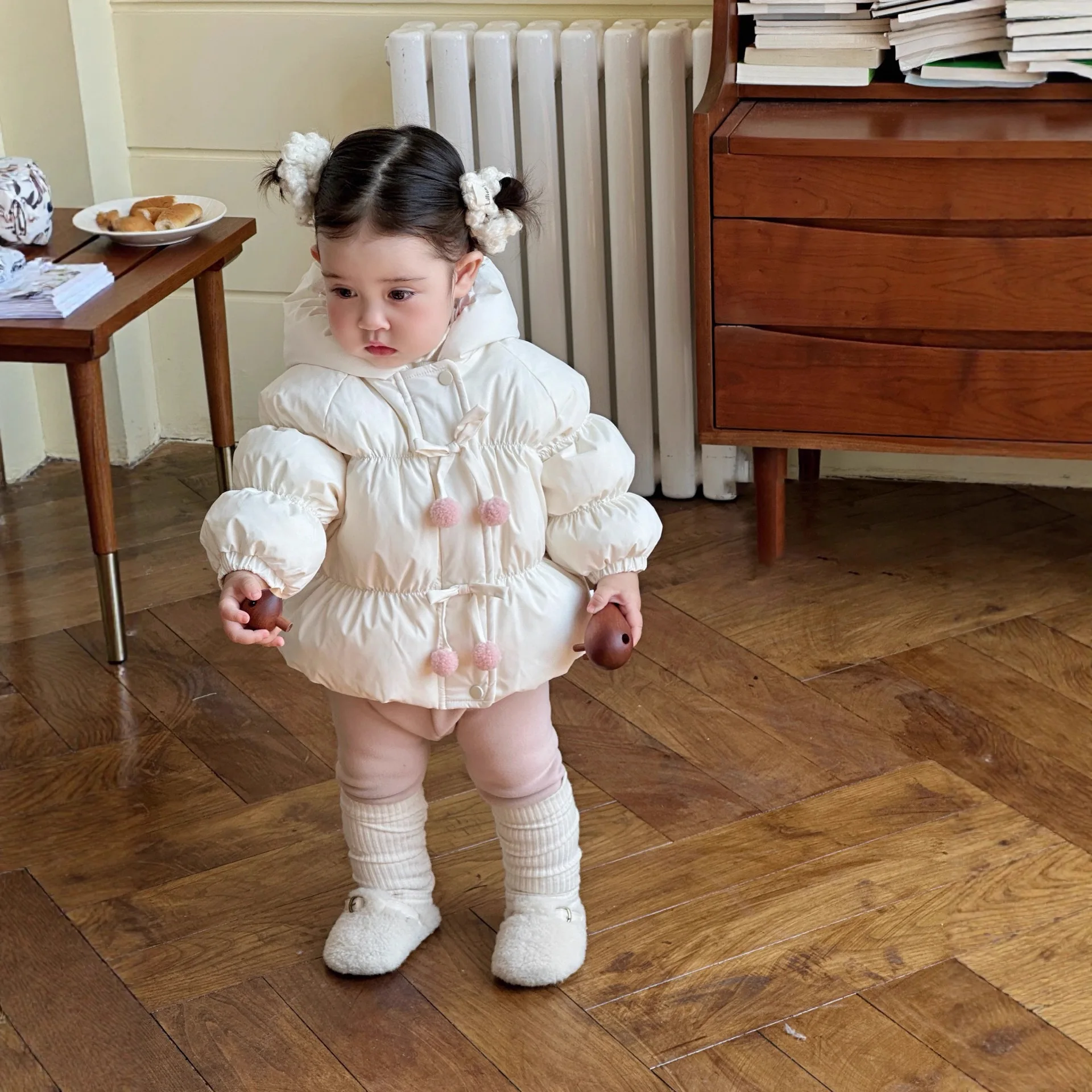 

Winter Toddler Girls Down Coat 2025 Thick Warm Hooded Kids Baby Girls Down Jacket Windproof Children 1-6Y Girls Outerwear Parka