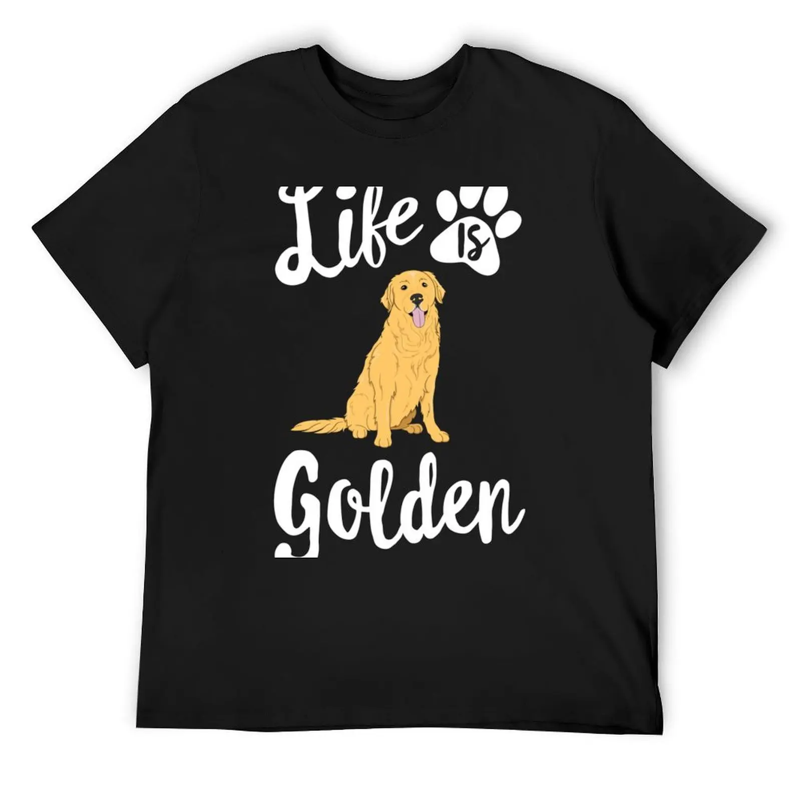 

Life Is Golden Retriever Dog Puppy Rescue Owner Adopt Mama T-Shirt croswit shirt man valentines boutique clothes clothes for men
