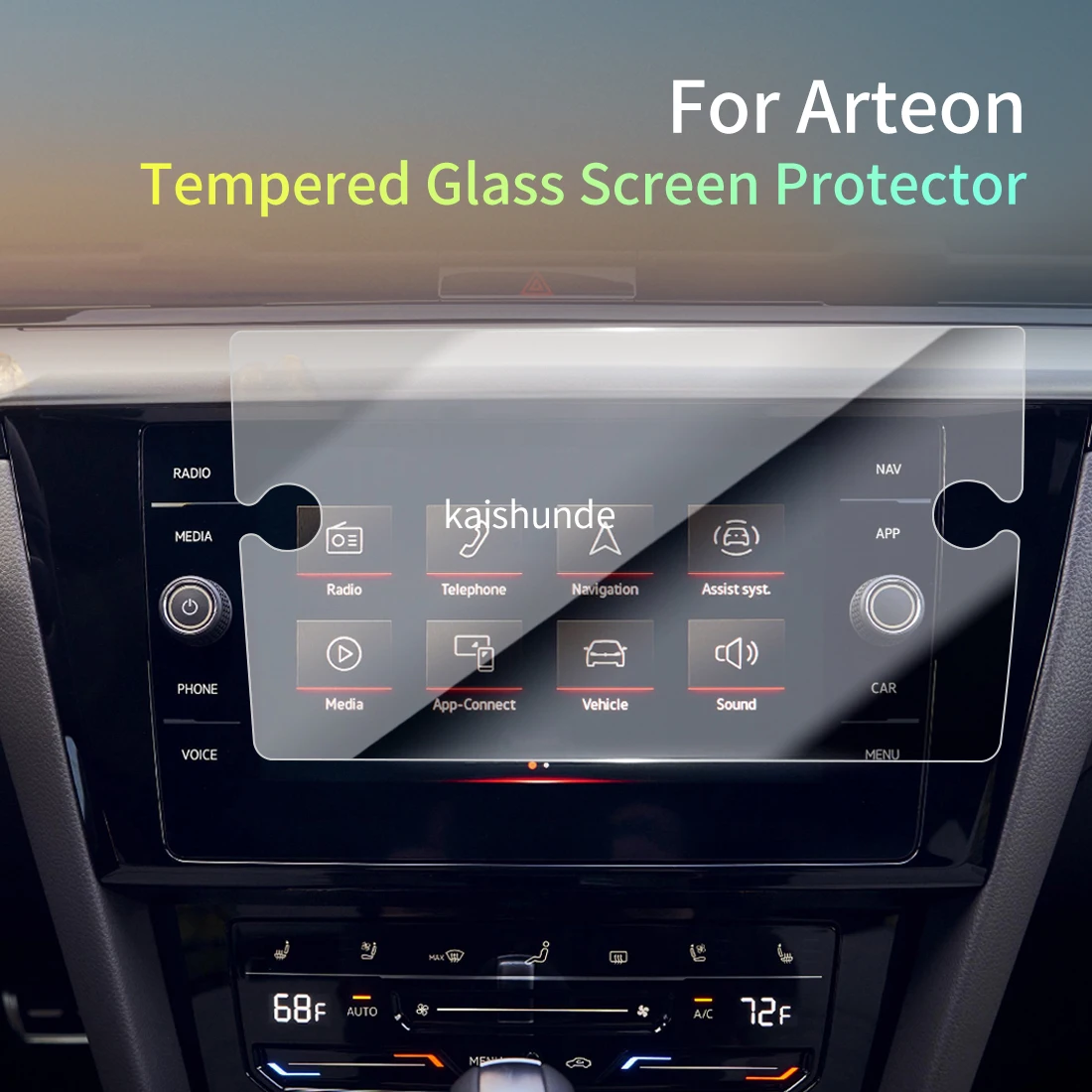 

Car Stickers Meters Protector For24 VW Arteon Tempered Glass Protective Film Display Navigation Vehicle