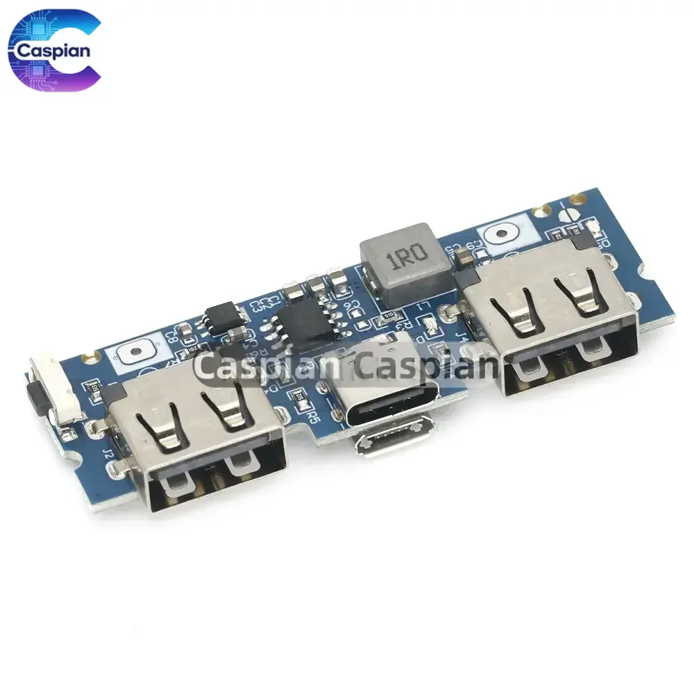 Micro/Type-C USB 5V 2.4A Dual USB 18650 Boost Battery Charger Board Mobile Power Bank Accessories For Phone DIY