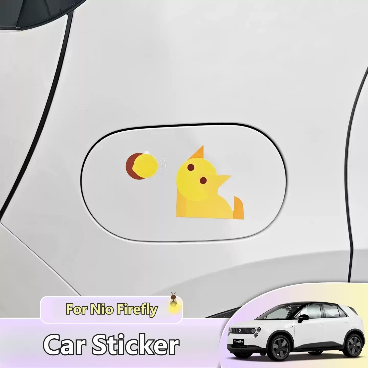 For Nio Firefly Personality Funny Self Adhesive Paper Cartoon Sticker In Car Door Waterproof Scratch Decorative Sticker