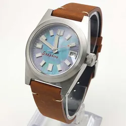 Casual 38MM New NH35 Movement Mother-of-pearl Dial Sapphire Glass Luminous Men's Automatic Mechanical Watch Waterproof