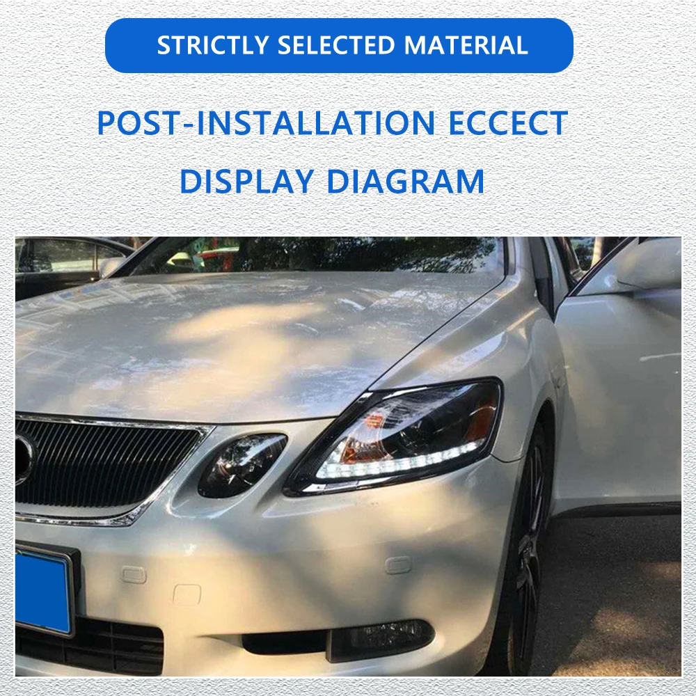 Hot HeadLights for LEXUS GS GS350 GS300 04-11 upgrade xenon DRL Car head lamp Assembly Signal Auto Accessories Modified Lamp