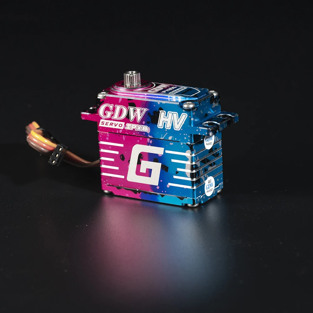 GDW SHARK IPX896 43KG 25T 120° HV High Torque Waterproof Brushless Digital Servos For 1/8 1/10 RC Model Car Crawler Accessories