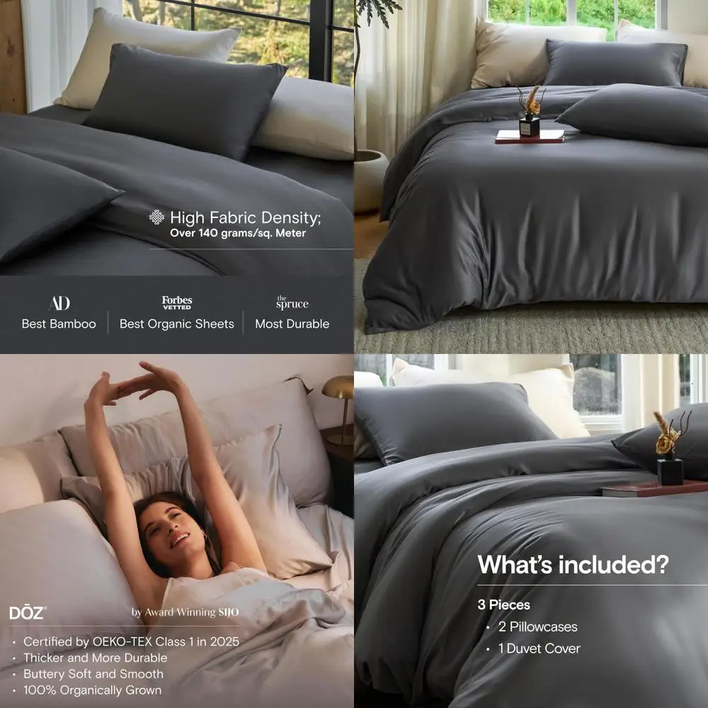 

Комплект пододеяльников DOZ, 100% вискоза поставляется из бамбука, органически выращенная, мягкая пустышка, охлаждающие пододеяльники, высокий GSM, 1 пододеяльник