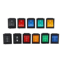KCD4 Rocker Switch Power Switch 2 Position/ 3 Position 6 Pins Electrical Equipment with Light Switch 16A 250VAC/ 20A 125VAC 1PCS