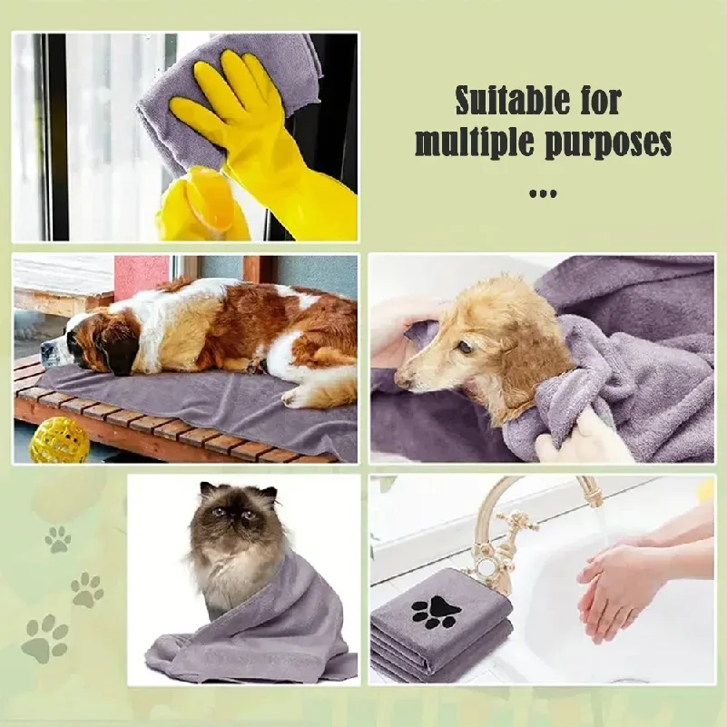 Quick-Drying Pet Bath Towel 3