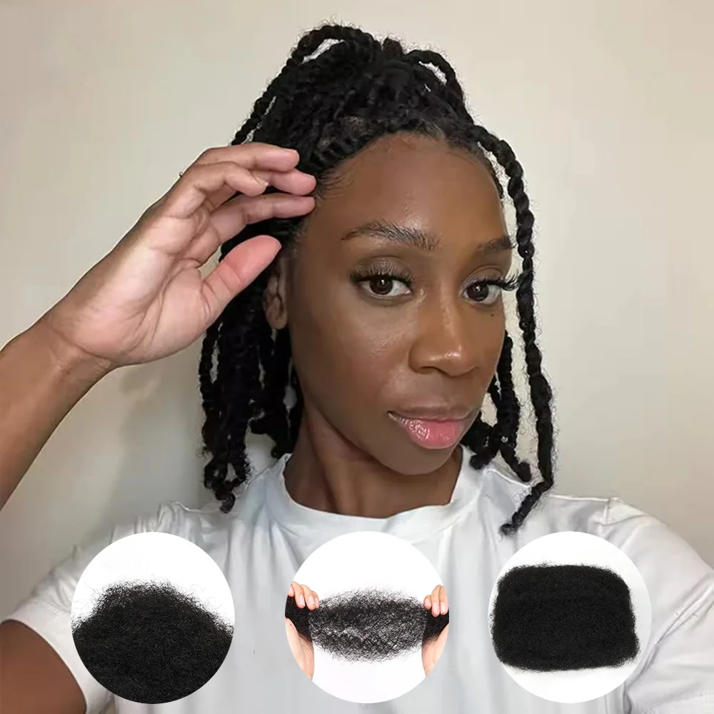 50gram/Pc Twists Curly Hair Afro Kinky Bulk Human Hair For Braid Extension Natural Black Brazilian Hair for Dreadlock Extension