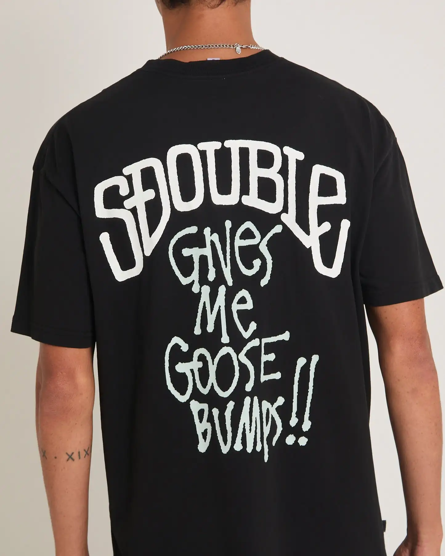 New Goosebumps Tee Sleeve High-quality Luxury T-shirt with Printed Pure Cotton Are Suitable for Both Men and Women To Wear Daily