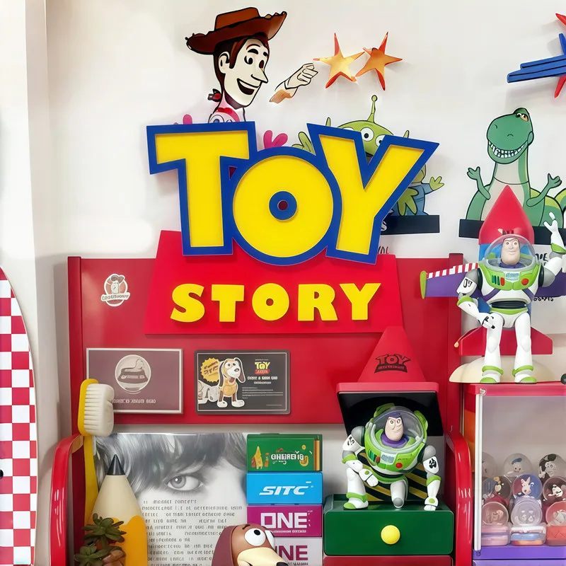 Panneau lumineux 3D avec logo et personnage de dessin animé Toy Story, veilleuse, décoration murale pour chambre, décoration de salon, ornement de la série, modèle en stock