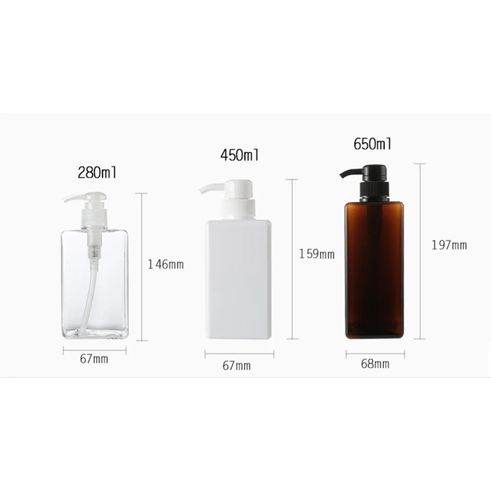 2 stücke 280 ml Wiederverwendbare Petg Leere Quadratische Flasche Mit Spray Pumpe Nachfüllbare Reise Flüssigkeit Seife Spender Für Diy Lotion ätherisches