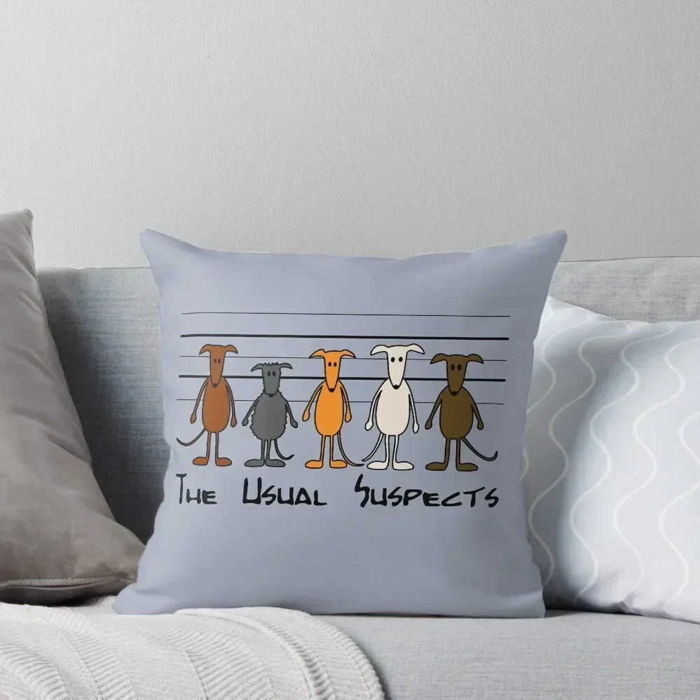 The usual suspects Throw Pillow pillows decor home autumn pillowcase christmas cushions covers pillow