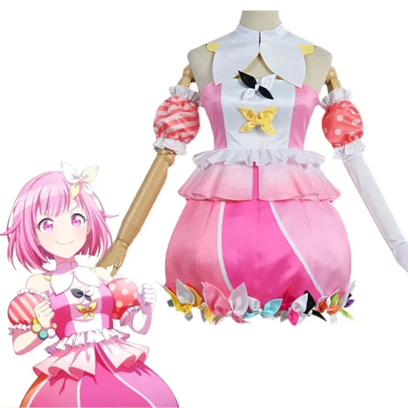 Anime Project Sekai 다채로운 무대 쿠사나기 네네 코스프레 의상 가발 카니발 할로윈 크리스마스 파티 의류 여성용