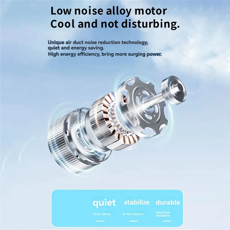 Ventilador de cintura de enfriamiento, ventilador portátil que cuelga la cintura para viajes de acampada, para enfriar acampar al aire libre, negro