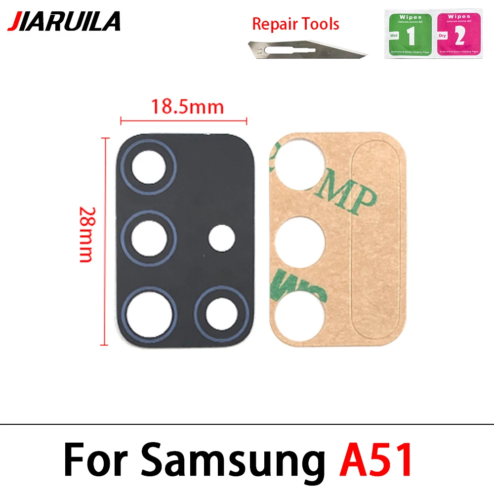 2Pcs Camera Glass Lens For Samsung A01 A11 A21 A21S A31 A41 A51 A71 A12 A31S A42 A32 A52 A72 Back Camera Lens Replacement Tools image 4