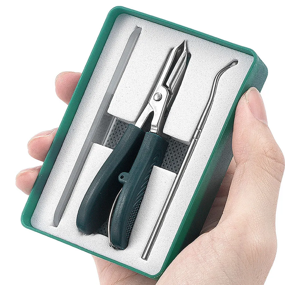 25 Defree Anti-Splash Slant Edge Nail Clipper Professional High-End Eagle Beak Oblique Toe Nail Trimmers Ingrown Toenail Tools