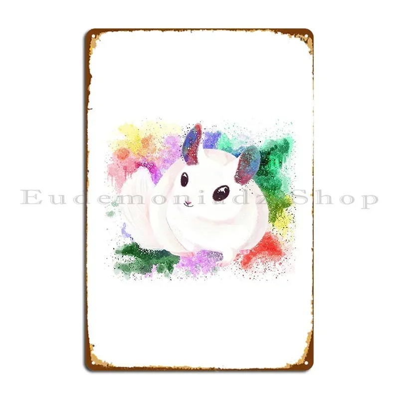 Watercolour Chinchilla Metal Plaque Poster Rusty Club Personalized Designer Classic Tin Sign Poster