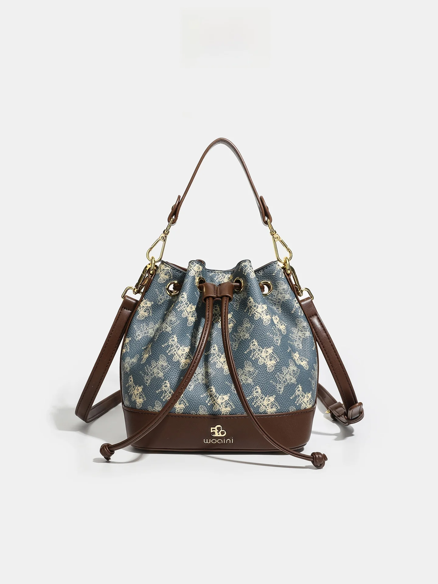 

Faionable Leather Buet Bag Women's Commuter Bag Dstring Crossbody Single oulder Bag Luxury Small Luxury Bag