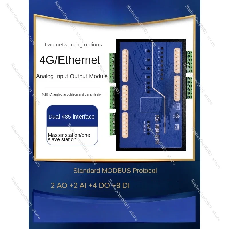 

4-20mA Analog Wireless Transmission Remote Transceiver Controller 4G/Ethernet 485 Sensor Acquisition Module