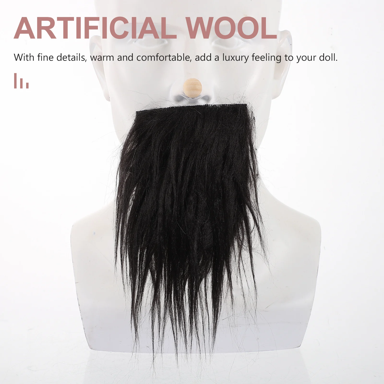 

12Sets Pre-Cut Gnome Beard Faux Dwarf Beard Costume Accessories Safe Soft for DIY Gnomes Decor Dwarf DIY Accessories